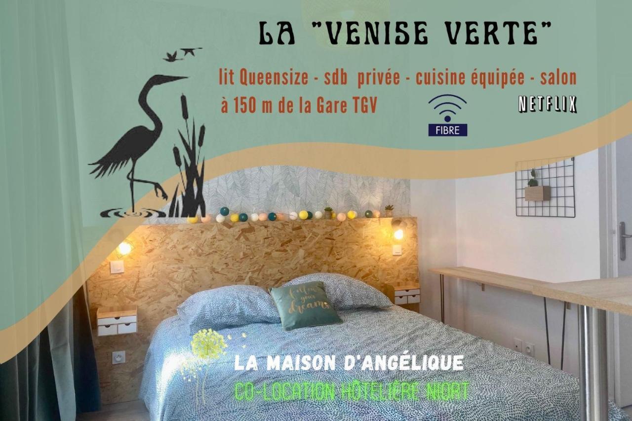 La Maison D'Angelique - Colocation Hoteliere A 150M Gare Tgv- Grande Cuisine Equipee & Salon - Fibre - Netflix Niort Quarto foto