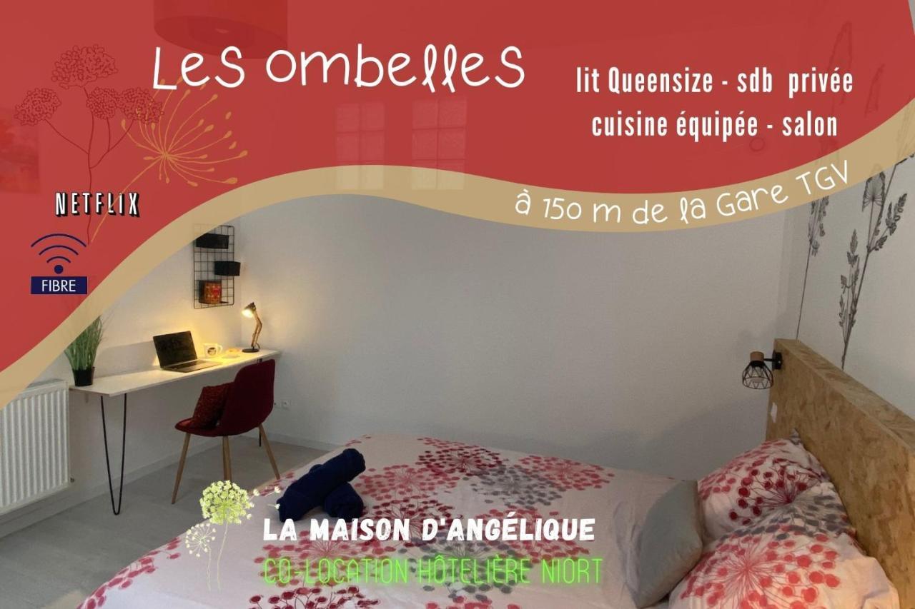 La Maison D'Angelique - Colocation Hoteliere A 150M Gare Tgv- Grande Cuisine Equipee & Salon - Fibre - Netflix Niort Quarto foto